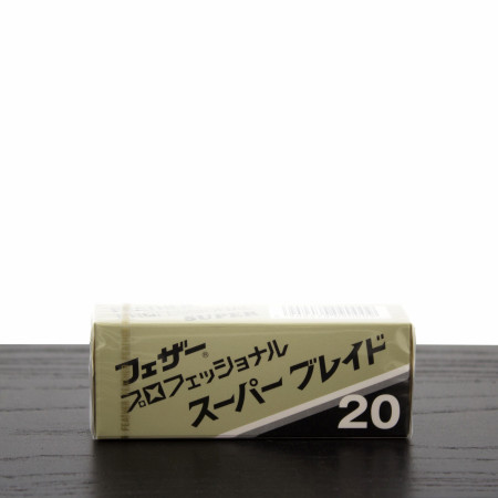 Feather AC Professional Super Single Edge Straight Razor Blade, 20-Pack